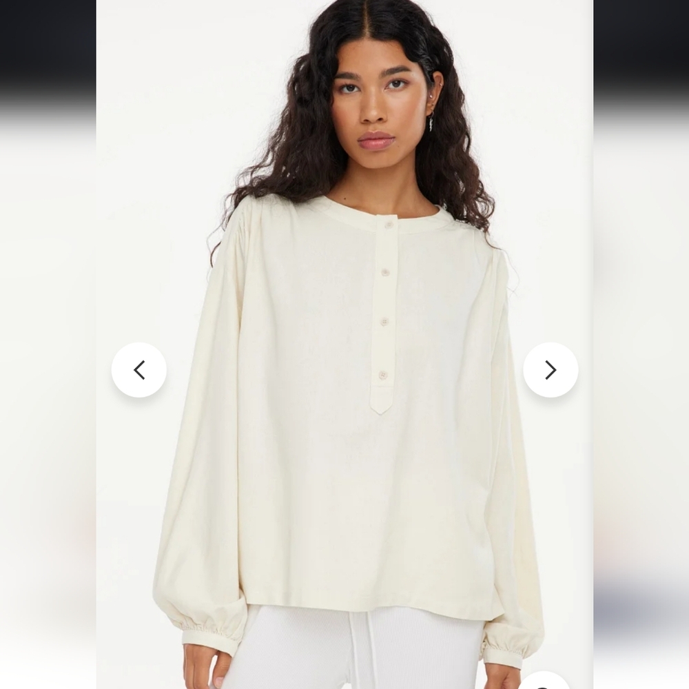 Lacausa 100% Raw Silk Henley
